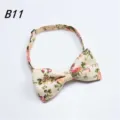 Herren verstellbare Blumen Print Fliege für Hochzeitsfeier, Abendveranstaltung und Anlässe. - Vintage Floral (B11)