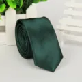 Cravatta stretta verde scuro da 5 cm, cravatta casual da lavoro per uomo e donna elegante. - 31# Verde Scuro
