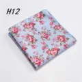 Katoenen zakdoek voor heren bloemen pochet voor pak bruiloft feest decoratie model H12 - H12