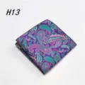 Heren pochet katoen paars paisley bruiloft feest pak zakdoek stijlvol accessoire - H13