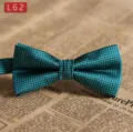 Herren Krawatte Fliege türkis Polyester geometrischer Druck für Hochzeit Business Anzug. - L62