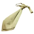 Champagne Gold Ascot Tie Variant, Men Silk Wedding Cravat, Business Suit Neckwear Style - Champagne