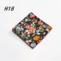 Heren katoen pochet bloemen print pak zakdoek voor huwelijk feest mode accessoire H18 - H18