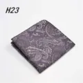 Heren katoenen pochet paars paisley ontwerp klassieke pak zakdoek voor formele feest - Stijl H23