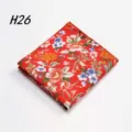 Heren katoen pochet rood bloemen patroon variant H26 pak borstzak zakdoek voor feest - H26