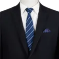 Men's blue striped tie business formal suit accessory jacquard woven necktie for men - STJ149