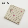 Stijlvolle heren casual geprinte zakdoek, retro Engelse tekst, zachte linnen stof. - 218-56