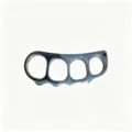 Poing américain en métal en acier inoxydable outil d'autodéfense fitness doigt 1pc - Style Cosse de Pois