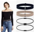 Set de bandas elásticas de ajuste rápido y cordones regulables para camisas y cintura. - Juego de 4 Piezas