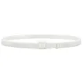 White elastic shirt stay detail, adjustable buckle design for anti wrinkle clothing wear. - 1.5cm Insert Buckle White