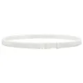 Détail de ceinture élastique blanche pour chemise, gros plan sangle de fixation vêtement. - 1cm Boucle à Crochets Blanc