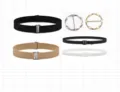 Ceinture extensible élastique pour femmes invisible réglable taille de robe accessoire - 4 Ceintures + 2 Boucles