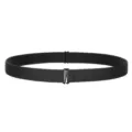 Black elastic waist belt for women, adjustable stretch invisible belt for dress and coat. - 1.5cm Hook Buckle Black