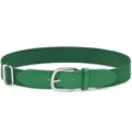 Cintura elastica verde con fibbia in metallo regolabile per abbigliamento casual. - Verde