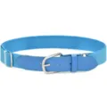 Youth elastic baseball belt light blue stretch softball belt with alloy buckle for daily wear and sports - Light Blue
