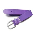 Cintura elastica viola con fibbia in metallo, cintura da vita sportiva regolabile per donna. - Viola