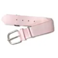 Cintura elastica rosa con fibbia in metallo argentato, modello sportivo regolabile. - Rosa chiaro