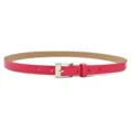 Rosa schmaler Ledergürtel für Damen, eleganter minimalistischer Freizeitgürtel für Jeans. - Fuchsia