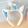 Diadema de orejas de animal de peluche linda con lazo dulce accesorios para el pelo - 2# Diadema de Gato con Lazo