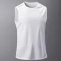 Herren Schnelltrocknend Sport Tanktop Fitness Laufen Ärmellos Weste Weiß Variante - XS / Oberteile / Weiß