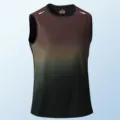 Herren Gradient Sportweste Schnelltrocknend Fitness Laufen Tanktop Ärmelloses Shirt - XS / Oberteile / Dunkelrot
