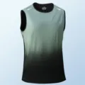 Herren Gradient Ärmellos Sport Tanktop, Schnelltrocknend Fitness Running Shirt für Fitness. - XS / Oberteile / Hellgrau