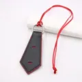 Leather Glasses Strap Holder Neck Lanyard Anti-Lost Eyewear Retainer Black Red Detail - Black