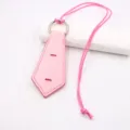 Pink leather neck strap glasses holder stylish portable accessory for sunglasses anti-loss pendant - Pink