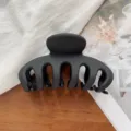 Mat zwarte haarclip voor vrouwen, elegante antislip haarklem voor mooie dagelijkse kapsels. - Matzwart