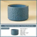 Récipient à déchets de thé en céramique texture roche bleue accessoire thé kung fu bol d'eau. - Emballage Simple / Bleu Océan