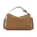 Brown Suede Shoulder Bag Pillow Crossbody Bag Stylish Casual Daily Women Purse Handbag - Without Pendant / Brown