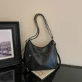 Zwarte retro grote capaciteit dames forens schouder rugzak en dagelijkse casual tote tas. - Zonder Hanger / Zwart