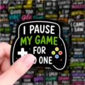 Adesivo controller da gioco citazione divertente adesivo impermeabile vinile per computer - Multicolore