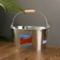 Kreativer großer ovaler Eisen-Eiskübe Bierkübel für Hausbar kommerzielle Nutzung 31.5cm - Bier Stil