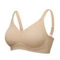 Sujetador push-up sin costuras color nude para mujer, ropa interior cómoda diaria con tirantes anchos - S / Tops / Piel de Arena (Personalizado)