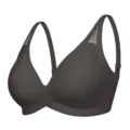Women seamless wireless bra thin breathable daily support comfortable underwear top - S / Tops / Gray