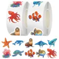 Ozeanleben Sticker Rolle marine Tiere wasserdichte Aufkleber für Kinder Basteln Art - Meereslebewesen A