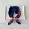 02 Pearl - Snowflake Branch Leaf Navy Blue