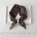 Brown Dense Dots (With Pearl Buckle) / 56cm