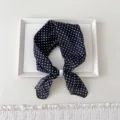 Black Dense Dots (With Pearl Buckle) / 56cm