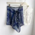 65*41cm / Onderstuk (01 Vier-Grid Paisley Marine)