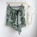 65*41cm / Bottom (13 Geometric Leaf Green)