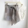 65*41cm / Bottom (14 Geometric White Flower)