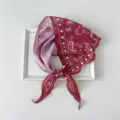 103x67x67cm / Wine Red Paisley