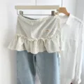 Eén maat / Bottoms / Korte Rok Polka Dot Beige Wit