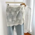 One Size / Hollow Flower Style (Milk White)