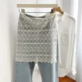 One Size / Grid Pattern Style (Milk White)