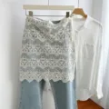 One Size / Mesh Fan Style (Milk White)