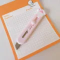 Mini cortador portatil de huella de gato para paquetes, adorable herramienta rosa. - Cuchillo de garra rosa