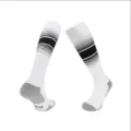 Professionelle Fußballsocken mit Farbverlauf und gepolstertem Boden für Sport und Wettkämpfe. - Erwachsene 39-44 / Weißschwarz